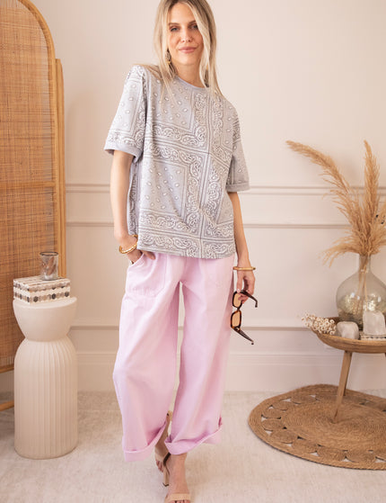 Sadie Paisley Grey - T-Shirt