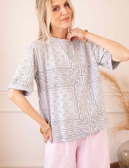 Sadie Paisley Grey - T-Shirt