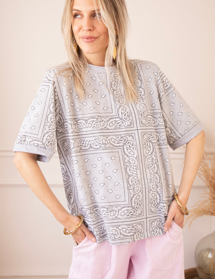 Sadie Paisley Grey - T-Shirt