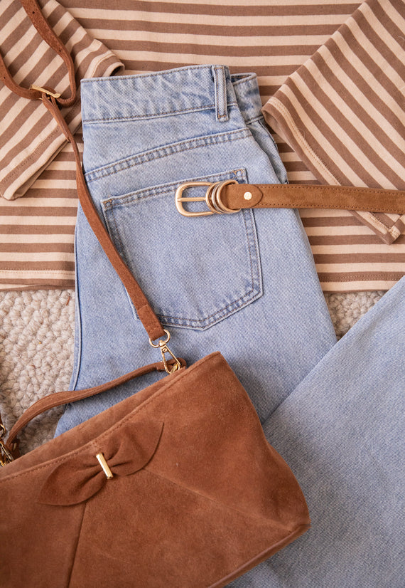 Bow Belle Chestnut - Handbag