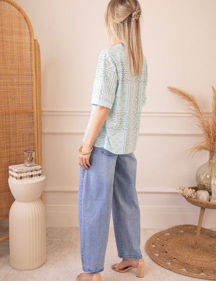 Sadie Paisley Baby Blue - T-Shirt