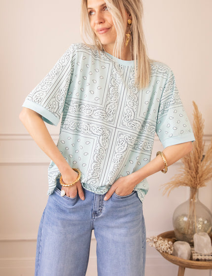 Sadie Paisley Baby Blue - T-Shirt