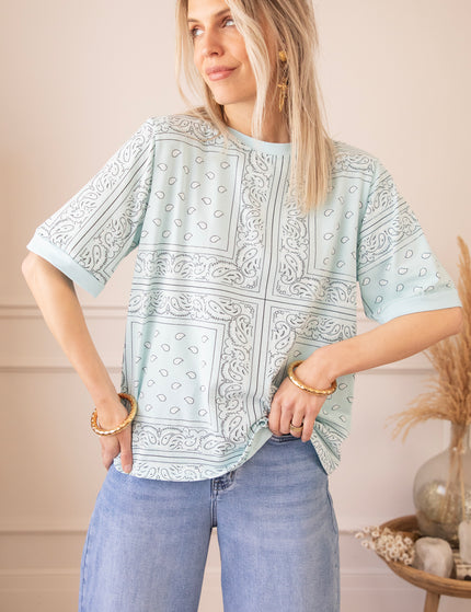 Sadie Paisley Baby Blue - T-Shirt