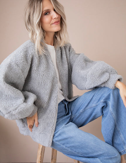 Teddy Snuggle Grey - Jacket