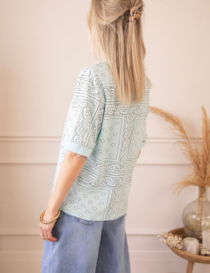 Sadie Paisley Baby Blue - T-Shirt