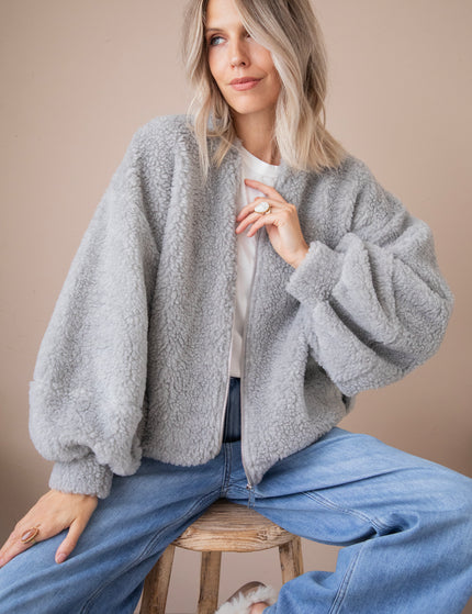Teddy Snuggle Grey - Jacket