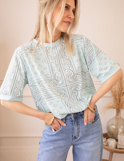 Sadie Paisley Baby Blue - T-Shirt