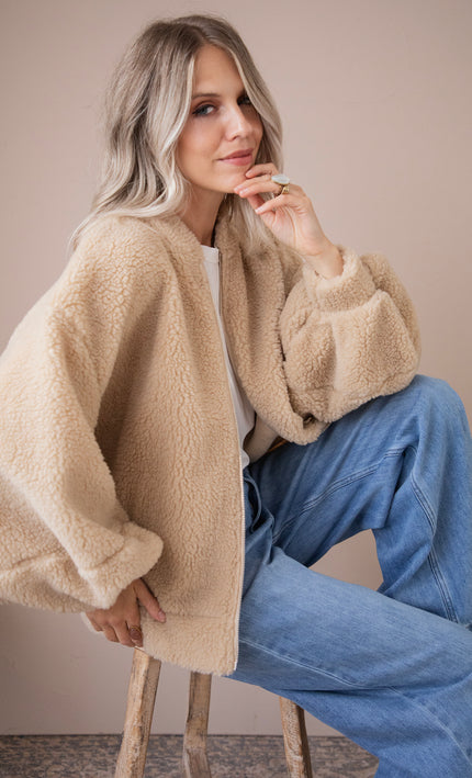 Teddy Snuggle Beige - Jacket