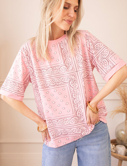 T-Shirt - Sadie Paisley - Babyrosa