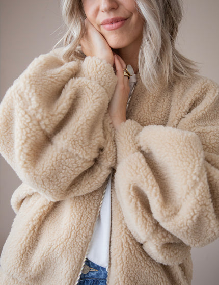 Teddy Snuggle Beige - Jacket