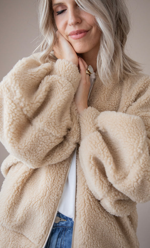 Teddy Snuggle Beige - Jacket