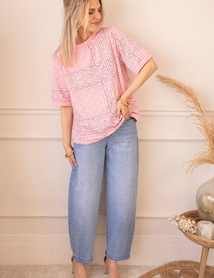 T-Shirt - Sadie Paisley - Babyrosa