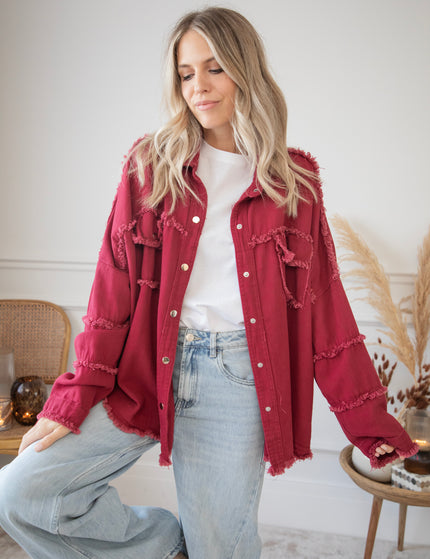 Boho Back Burgundy - Jacket