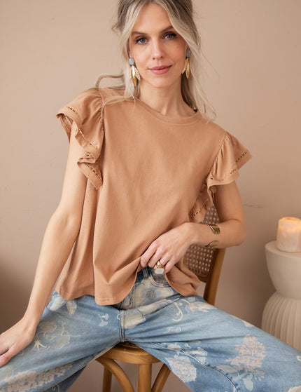 Beau Ruches Taupe - T-Shirt