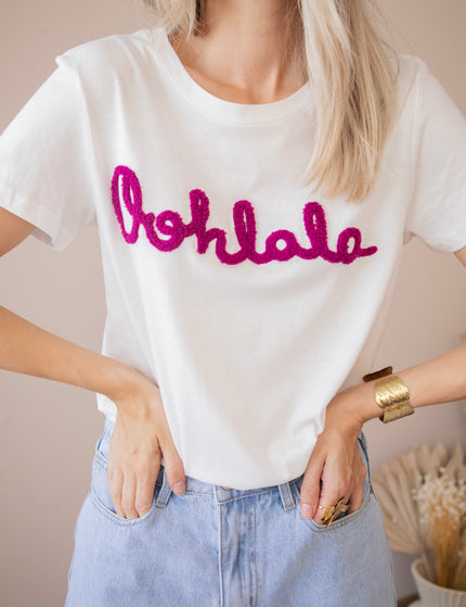 T-Shirt - Oohlala - Weiß/Magenta