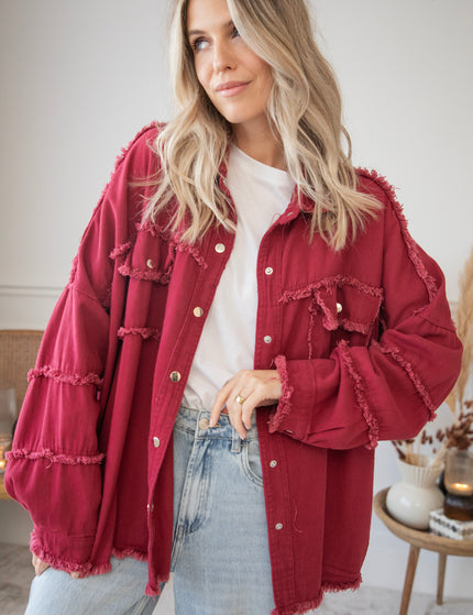 Boho Back Burgundy - Jacket