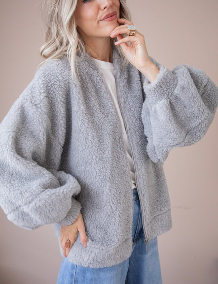 Teddy Snuggle Grey - Jacket