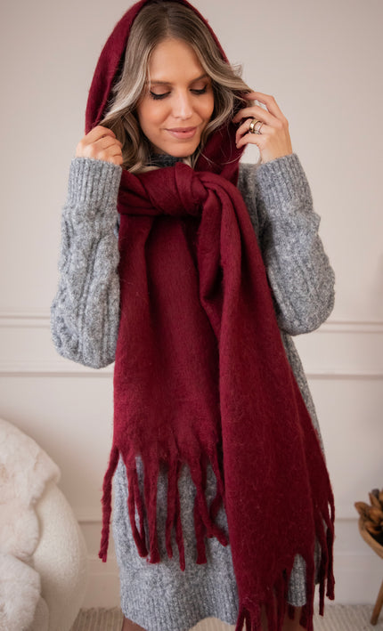 Anaïs Burgundy - Sjaal