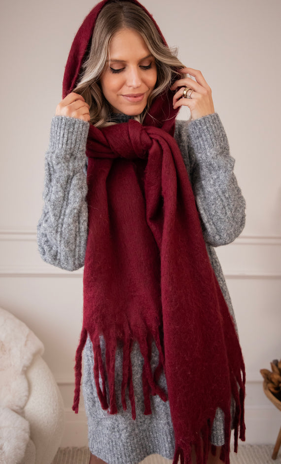 Anaïs Burgundy - Sjaal