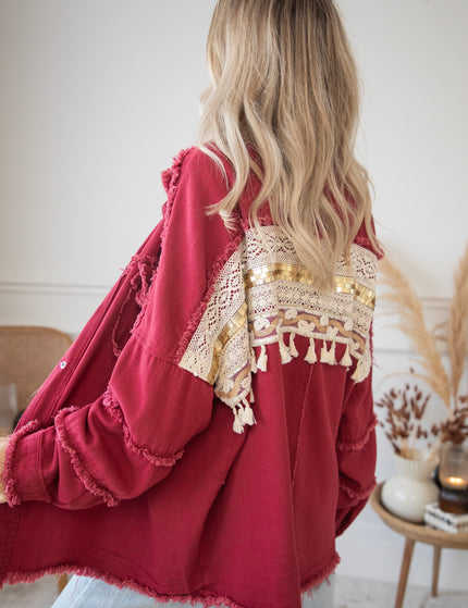 Boho Back Burgundy - Jacket