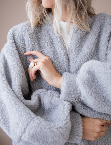 Teddy Snuggle Grey - Jacket