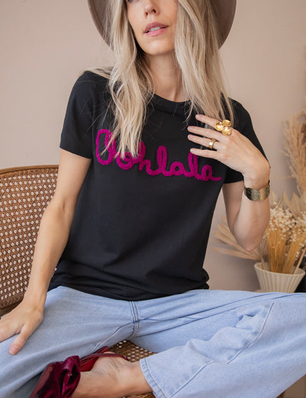 Oohlala Black/Magenta - T-Shirt 