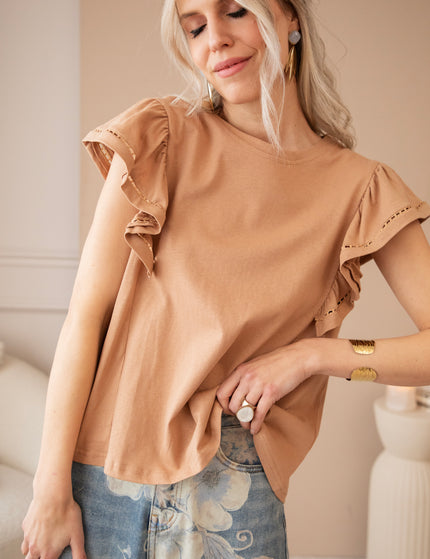 Beau Ruches Taupe - T-Shirt