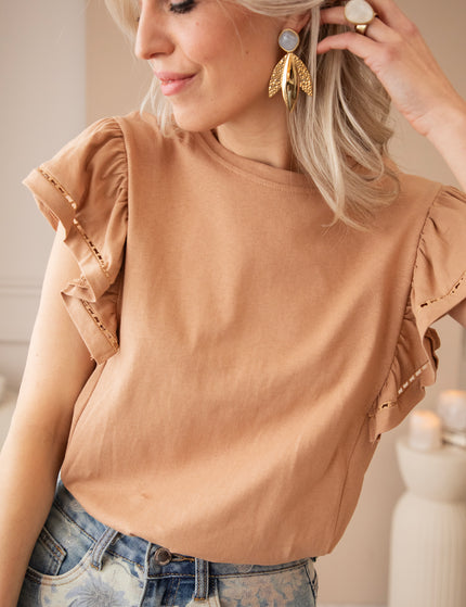Beau Ruches Taupe - T-Shirt