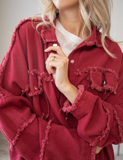 Boho Back Burgundy - Jacket