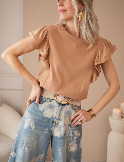 Beau Ruches Taupe - T-Shirt