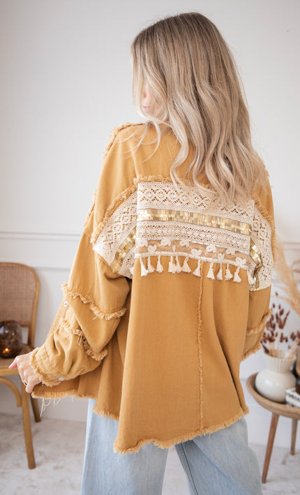 Jacke - Boho Back - Camel