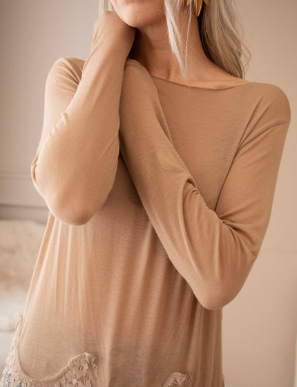 Fine Lace Camel - Longsleeve