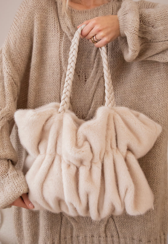 Fur Frown Beige - Handtas