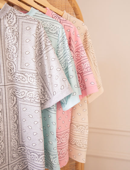 Sadie Paisley Beige - T-Shirt