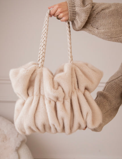 Fur Frown Beige - Handtas