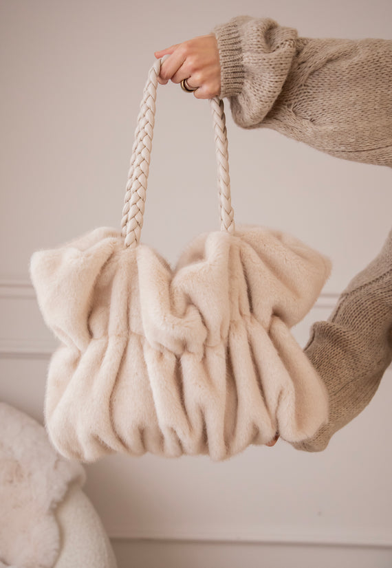 Fur Frown Beige - Handtas