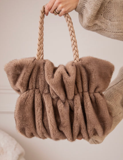 Fur Frown Taupe - Handtas