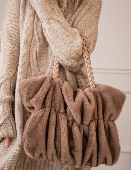 Fur Frown Taupe - Handtas