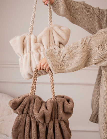 Fur Frown Taupe - Handtas