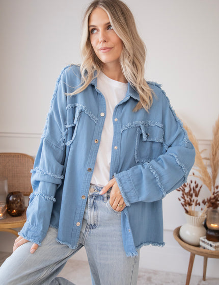 Boho Back Dusty Blue - Jacket