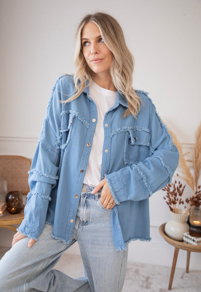 Boho Back Dusty Blue - Jacket