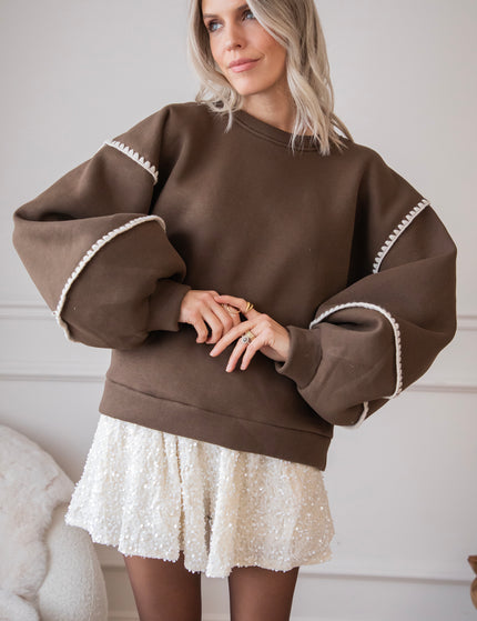 Snuggle Up Extra Brown - Sweater