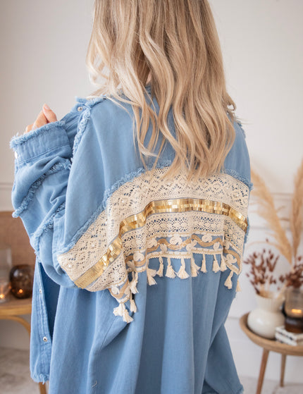 Boho Back Dusty Blue - Jacket