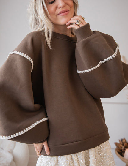 Snuggle Up Extra Brown - Sweater