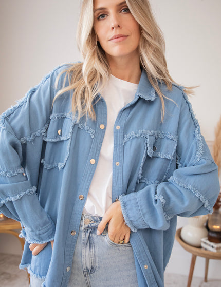 Boho Back Dusty Blue - Jacket