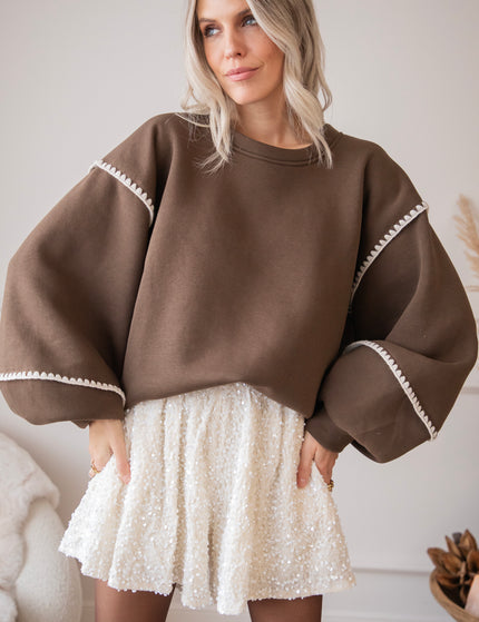 Snuggle Up Extra Brown - Sweater