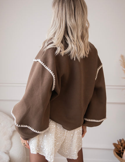 Snuggle Up Extra Brown - Sweater