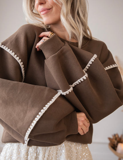 Snuggle Up Extra Brown - Sweater
