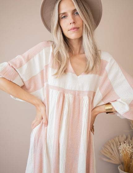 Striped Suky Old Pink - Maxi Dress 