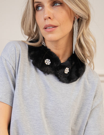 Furry Finishing Touch Black - Collar